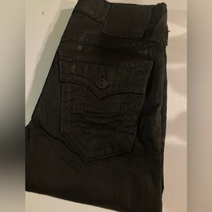 Rare!  🇺🇸 Waxed Ricky Supert T in “BRZD DARK RIDER” True Religion size 30x34.